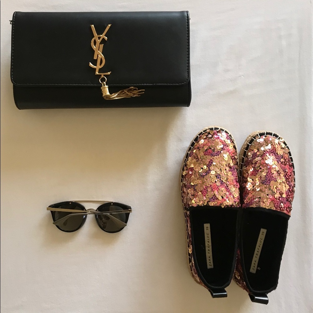 Zara sequin espadrilles